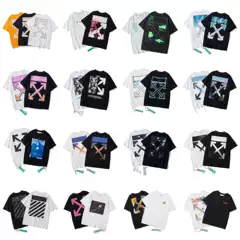 Factory wholesale summer Tide brand OFF OW Arrow Printing Series short sleeve men and women couples High Street T-shirt
