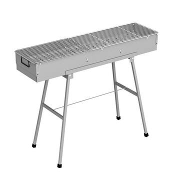 Thickened Large Bbq Grill 26cm Inner Width Extra Large Commercial Charcoal Grill for Street Food and Outdoor Use