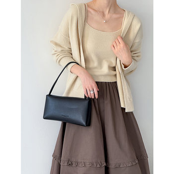 Juzhi Early Autumn New Pure Color Casual Loose Camisole Two-Piece Commuter Small Top Suit K265