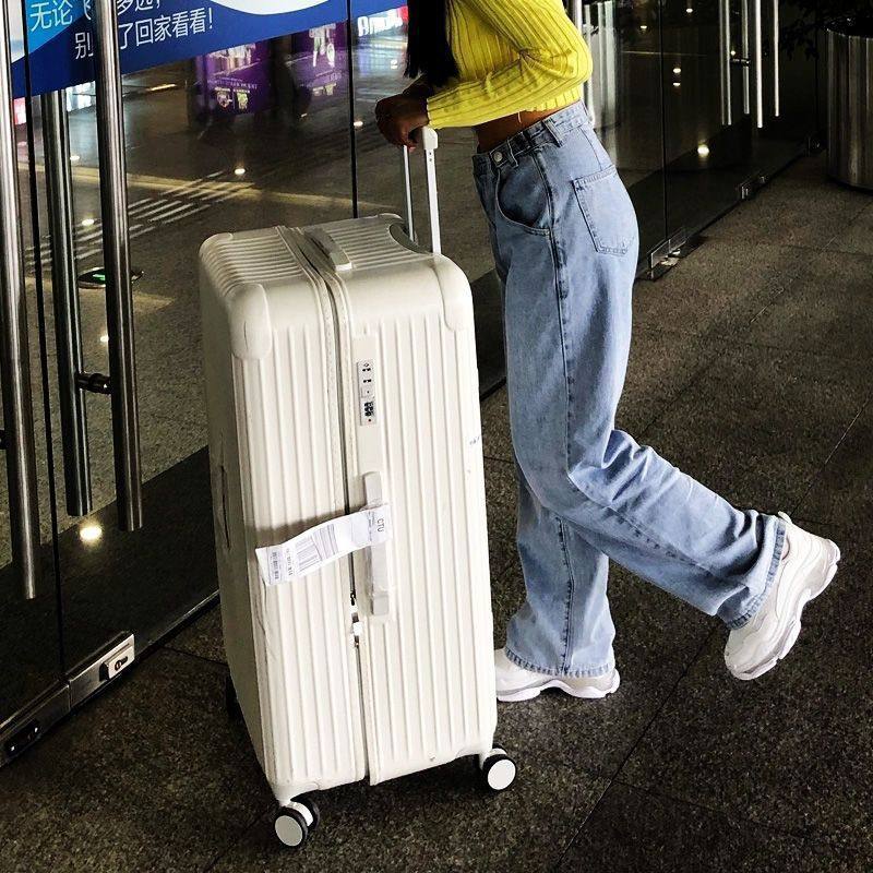 High-Looking, Durable, Ultra-Large Capacity, Fat Man Can Sit on the Suitcase, Student Female Trolley Case, Male Password Travel Case