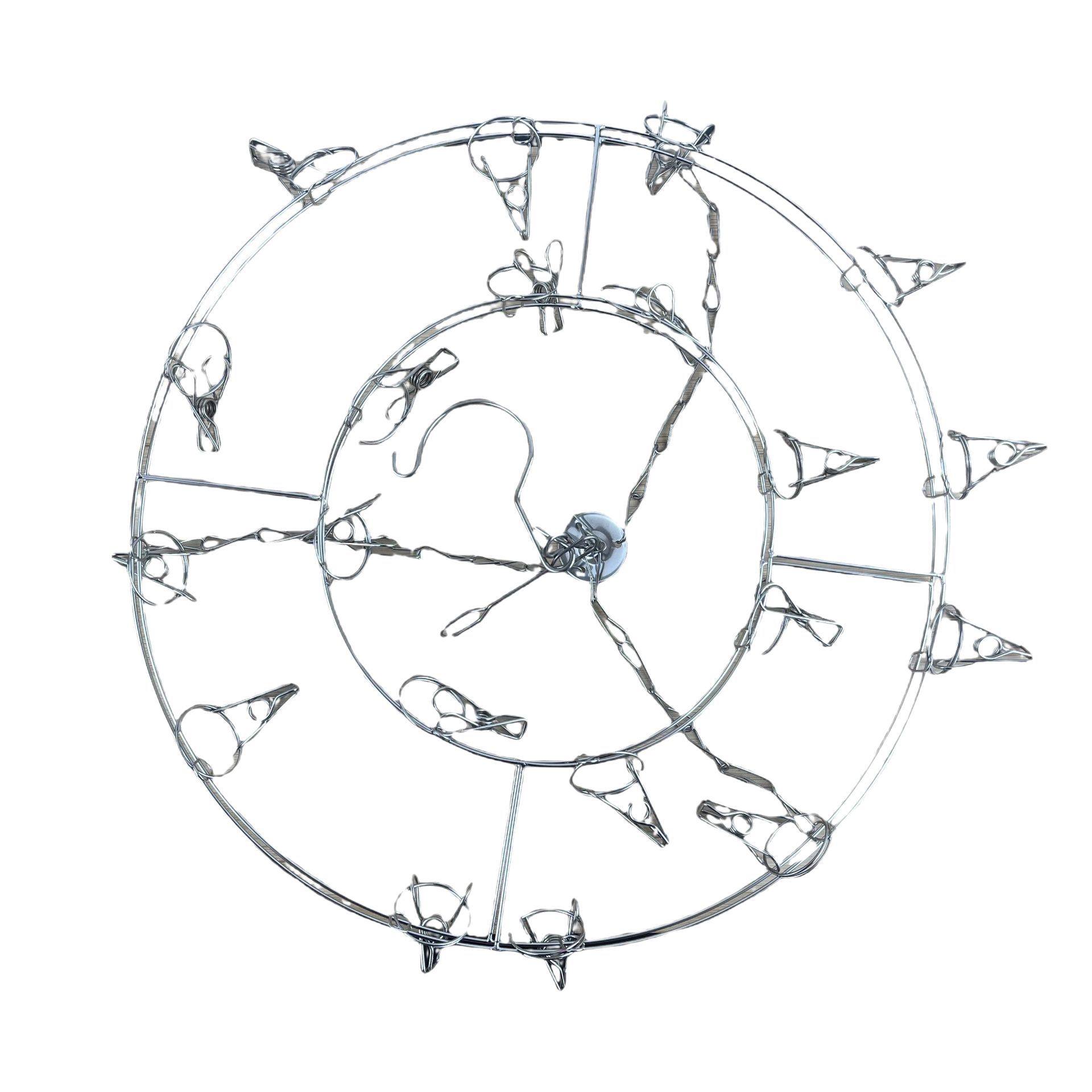 Sock Clip Drying Rack Multi-Head Hanger Multifunctional Drying Clip Stainless Steel Sock Clip Double-Layer Wholesale Five Yuan Store