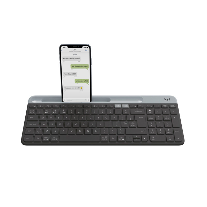 Logitech Fashion Series K580 Wireless Bluetooth Office Keyboard Portable Computer Laptop Keyboard Computer Accessories