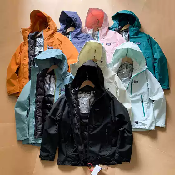 High-Quality Pa Outdoor Three-In-One down Jacket with Inner Lining, Versatile Hooded Couple's Style