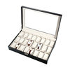 Cross-Border Hot-Selling Factory Direct Sales Wholesale Watch Box Storage Box 3-Slot 6-Slot 10-Slot 12-Slot Jewelry Box Packaging Box