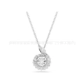 Smart white diamond snake necklace
