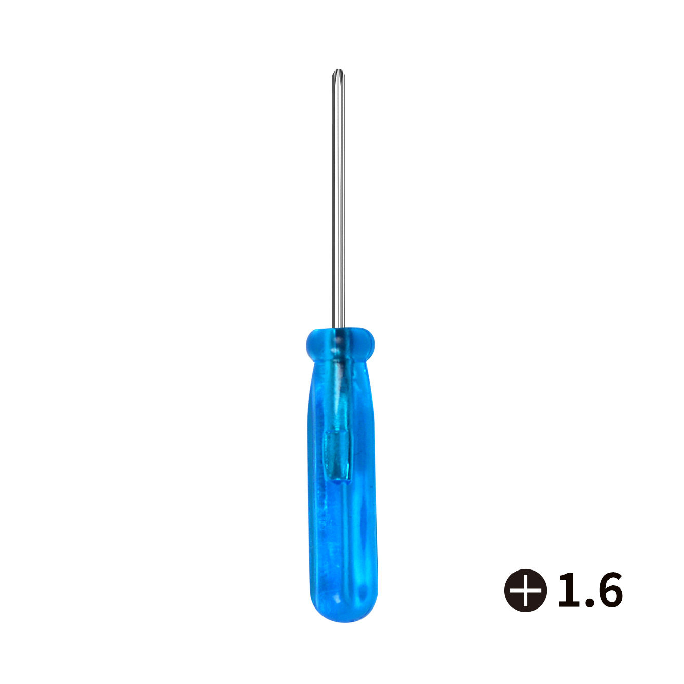 水晶蓝批柄 全长45mm迷你小螺丝刀 手机维修工具 玩具配送