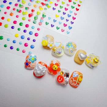 tomoni Jelly Nail Art Stickers Don't Lose Cooperation Japanese Vintage Nail Stickers Jelly Tulip Jewelry Wholesale