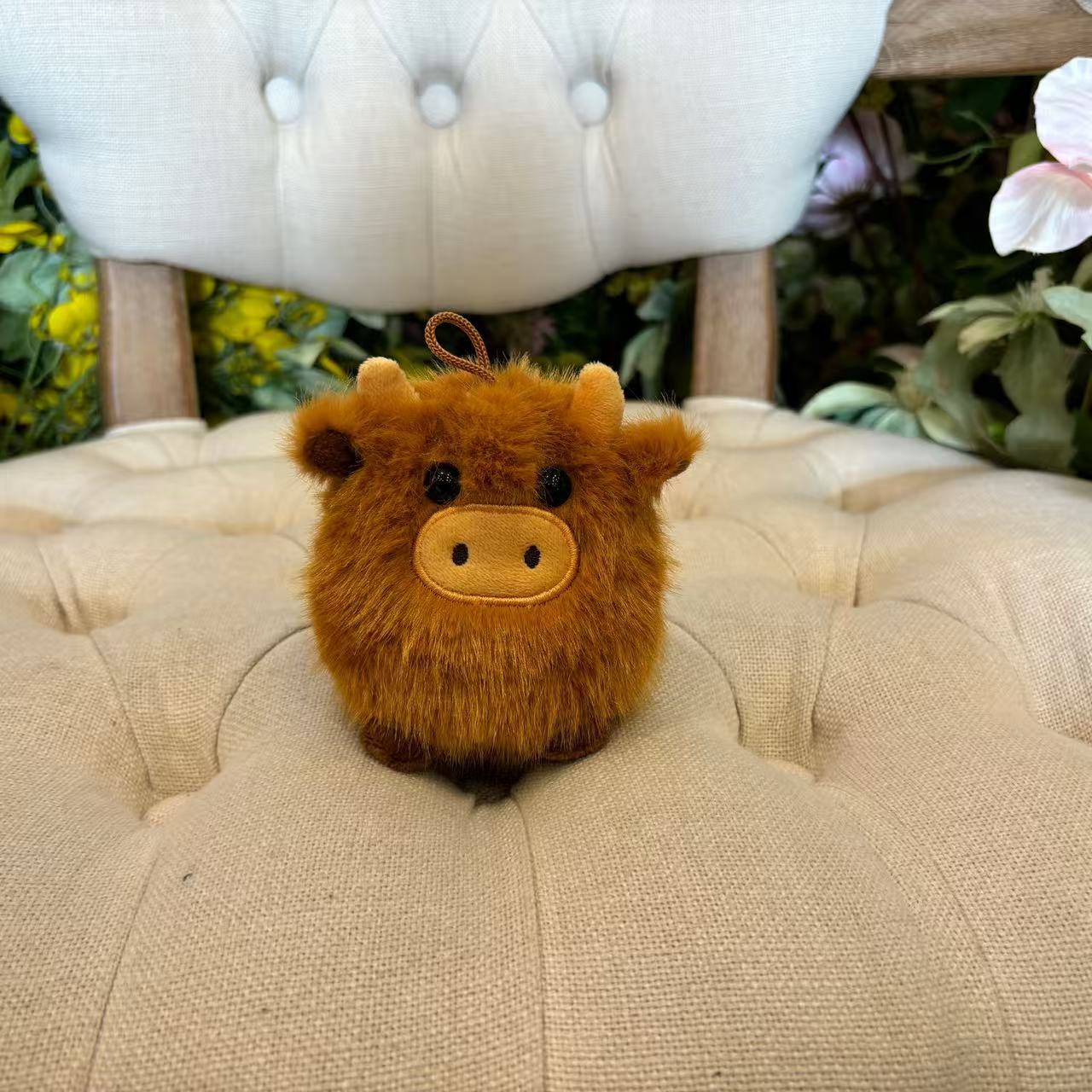 跨境现货长毛牛Highland Cow仿真苏格兰高地牛动物毛绒玩具公仔