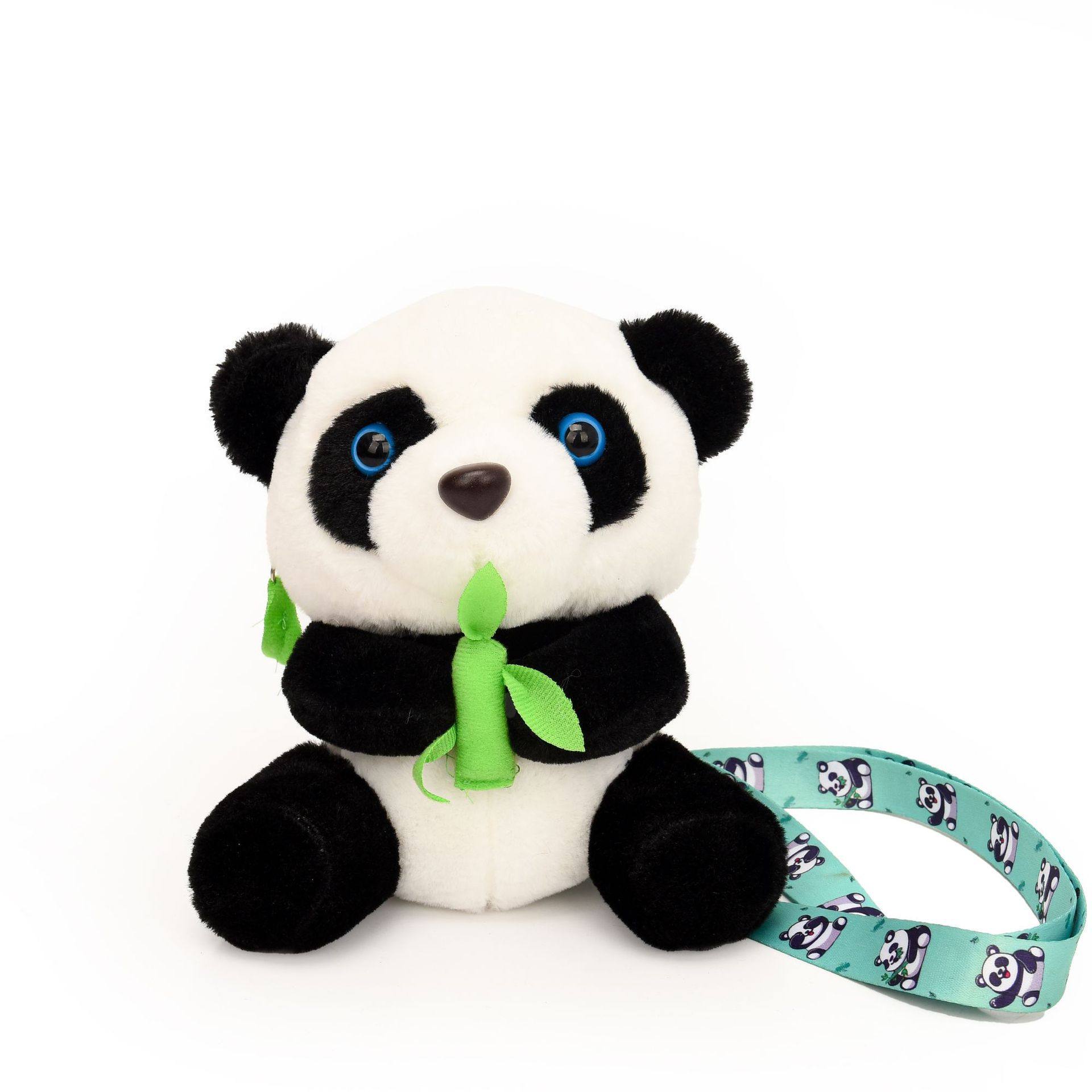 New Cute Giant Panda Plush Toy Doll Bag Crossbody Bag Women's Shoulder ins Cyber Celebrity Cartoon Bag Wholesale