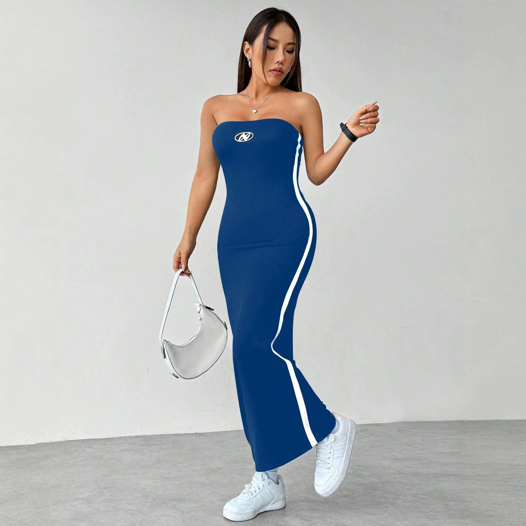 Strapless Bodycon Dress Backless Design Slim Fit Elegant Style Perfect for Parties and Events Ready to Ship