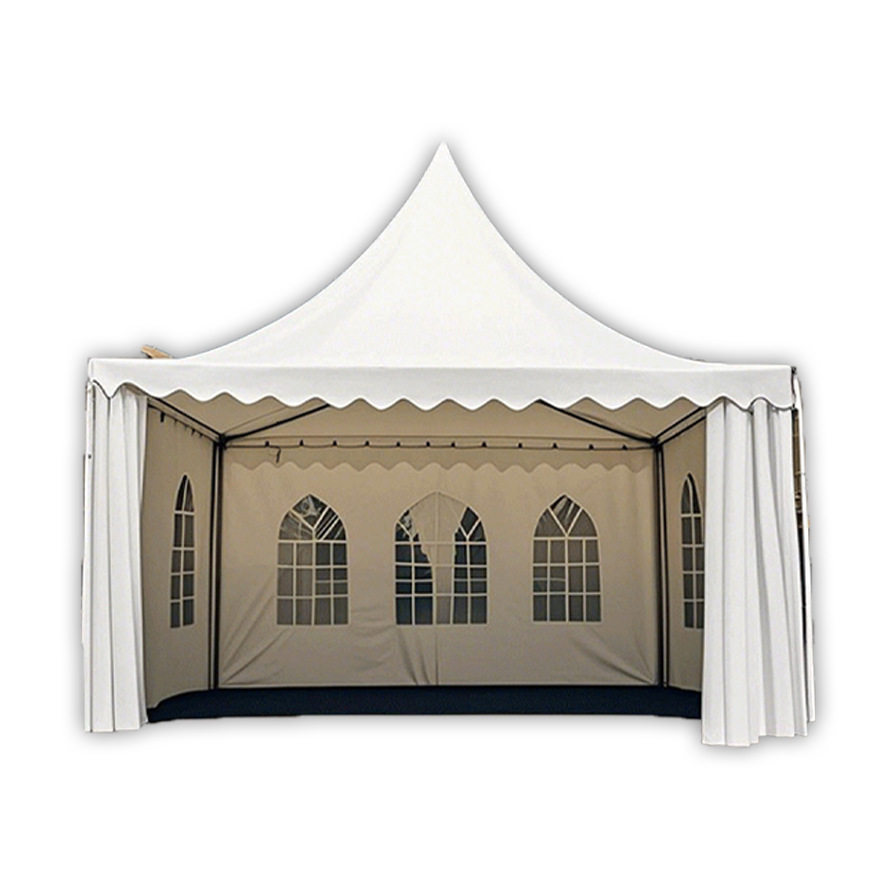 欧式尖顶蓬户外露营帐篷展销会车展篷房夜市集婚庆宴会防水活动棚