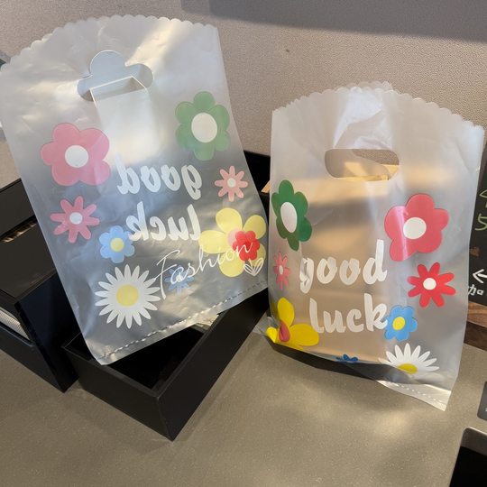 小号扣手加厚礼品袋子服装店袋子饰品手提袋塑料袋鞋盒批发logo