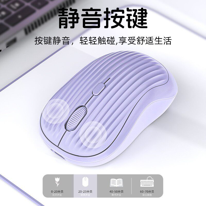 Wireless Mouse 2.4G+Bluetooth Wireless Dual Mode Silent Charging Office Gaming E-Sports Laptop Accessories