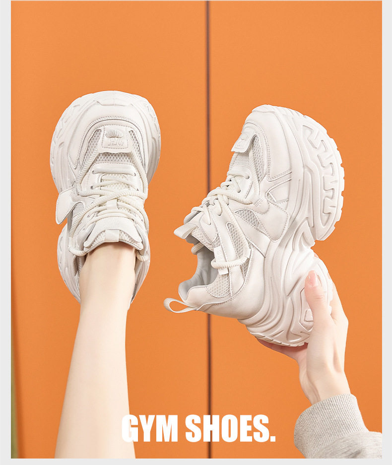 Giày cao gót nữ đế xuồng platform gót dày 8cm mũi tròn quai hậu — Bạc, Vàng nhạt, Anh đào chi tiết 11