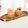 Spot Creative Solid Wood Tray Coffee Snack Cake Display Tray Creative Cloud Shape Household Solid Wood Tray