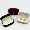 Xuhui Wholesale Pearl Velvet Cloth Flocked Jewelry Box Pair of Rings Earrings Earrings Jewelry Wedding Packaging Jewelry Box