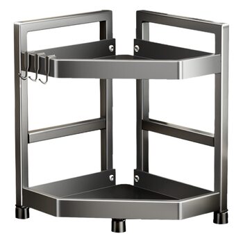 Tiandiyu Kitchen Storage Rack Household Countertop Corner Triangular Shelf Multi-Layer Seasoning Storage Rack