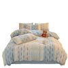 New Milk Velvet Burnt Four-Piece Set, Skin-Friendly Thickeneded Winter Warm Fleece-Lined Double-Sided Bed Bed Sheetss and Quilt Covers Bedding