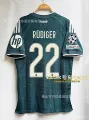 2627 real madrid away custom jersey #22 with champions league armband
