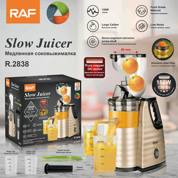 RAF European standard cross-border juicer household residue juice separation automatic fruit and vegetable juice machine easy to clean multi-function