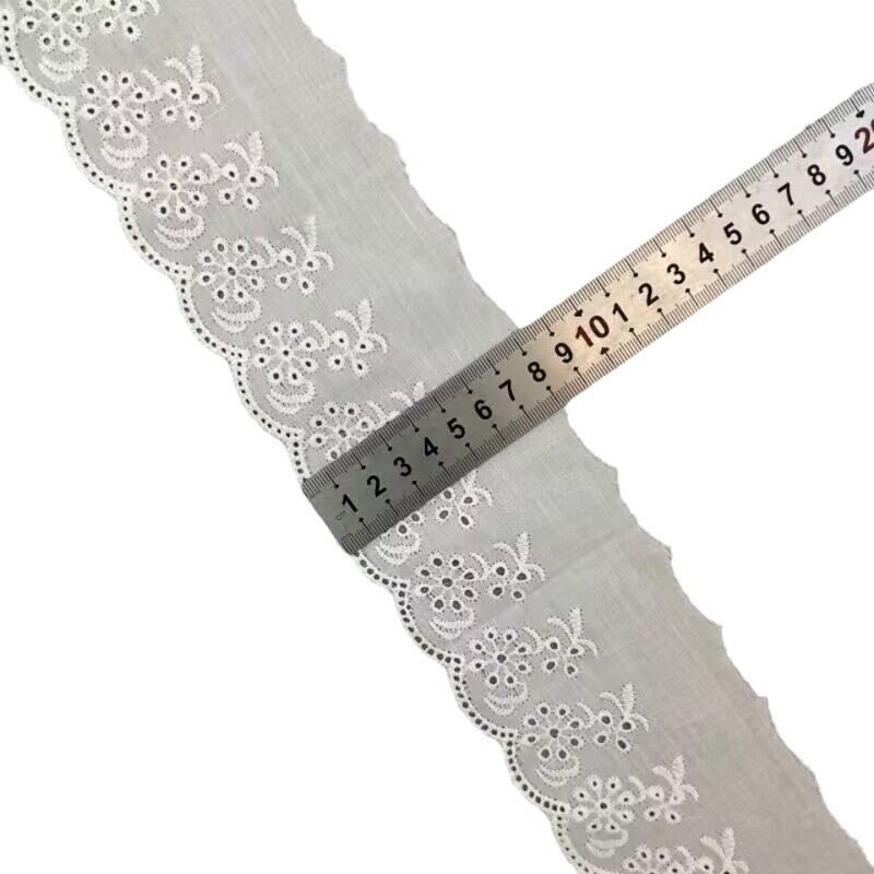 8cm -- 8.5cm cotton embroidery lace hollow lace embroidery milk silk carving hole perforated skirt clothing accessories