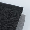 in stock PVC Leather Knitted Bottom Litchi Leather 0.5mm Small Litchi Black Sofa Cushion Leather