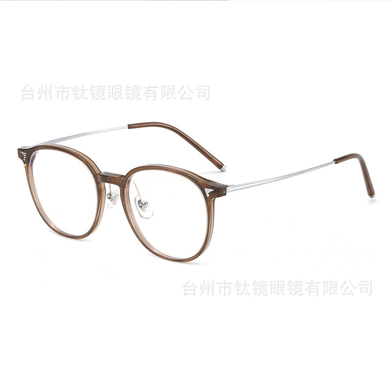 New Ultra-light Titanium Internet Celebrity's Same Anti-blue Light Glasses Slimming Look Makeup Artifact Whitening Glasses Frame 22608