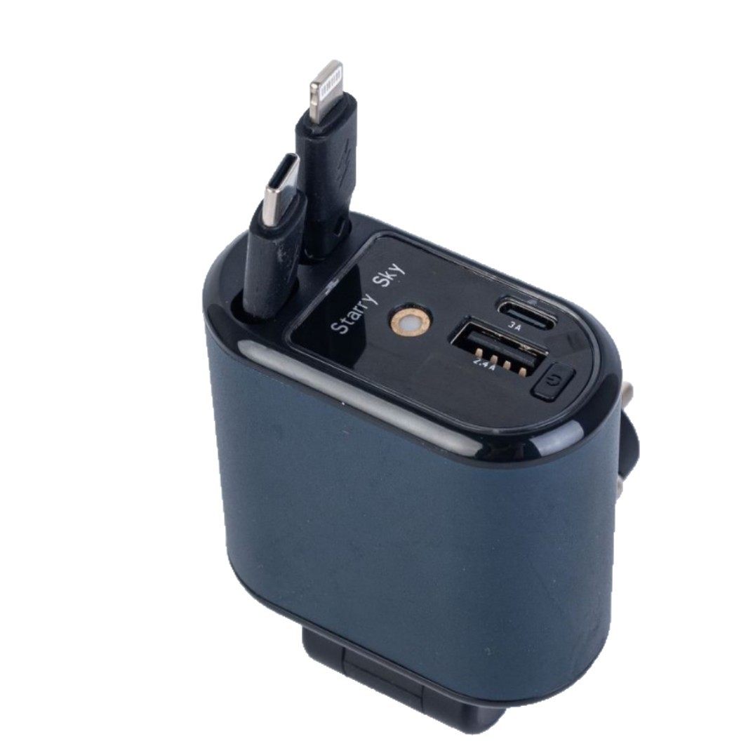 Cross-Border 120W Car Charger Starry Sky Ceiling Mobile Phone Super Fast Charging Retractable Cable Four-In-One Cigarette Lighter Charger