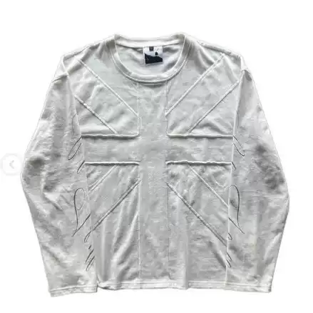 European and American Ins Cross-Border Personalized Letter Print Round Neck Sweatshirt Long Sleeve T-Shirt Pullover Retro Jacket Street Fashion