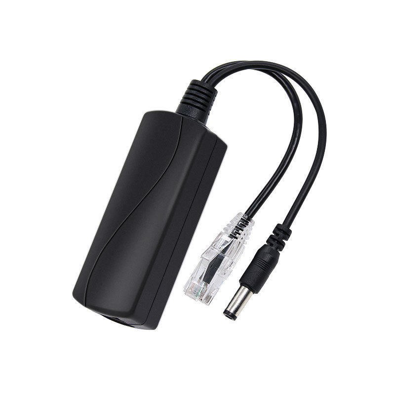 48V to 12V1.2A Gigabit standard POE splitter-DC head Gigabit standard POE splitter isolation type