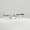 Jennie Oval Diamond Glasses for Women, High-End Metal Heart Rhinestone Frames, Plain Decorative Myopia Flat Glasses