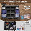 New Star Card Collection Box with Key Lock, Portable 35Pt Magic Card Storage Box, Aluminum Box, Same Style as Amazon