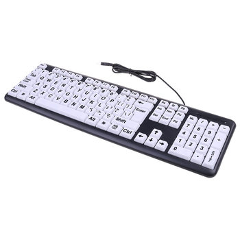 New USB wired keyboard for the elderly special eye protection desktop notebook large character standard keyboard for the elderly