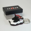 10 black and white a pair with red trapeze box