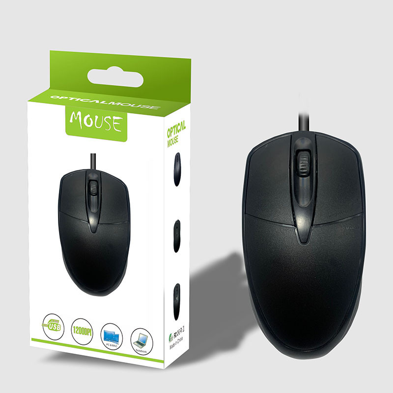 易鑫诚045新款USB有线鼠标批发现货 笔记本电脑配件人体工学办公