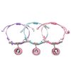 Student Best Friend Three-Person Braided Bracelet Korean Style Simple and Cute Friendship Three-Piece Set Pure Handmade Colorful Rope Wholesale