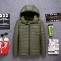 Army green + gold label
