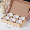 National fashion Chinese creative ceramic bowl chopsticks gift box birthday gift business gifts tableware peony suit exquisite