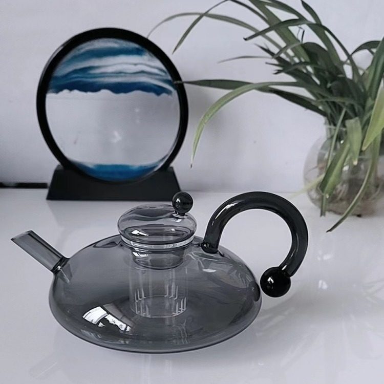Teapot High Temperature Resistant Glass New Style Tea Boiler Household Scented Tea Water Separation Electric Ceramic Stove Kettle Light Luxury Tea Set