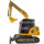 Внешнеторговый подержанный небольшой экскаватор KOMATSU70 с бульдозером, бывший в употреблении Hitachi Carter Lynx на острове Исикава Такеучи mini 2