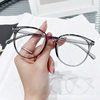 2025 New Round Frame Artistic Retro Myopia Glasses Frame Glasses Xiaohongshu Same Style Anti-Blue Light Flat Glasses