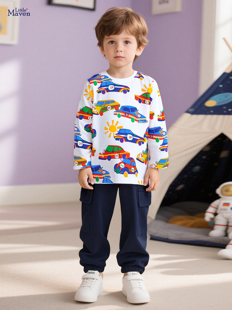 Style Kids' Wear Wholesale, Autumn Long-Sleeve Cartoon Boys' Top