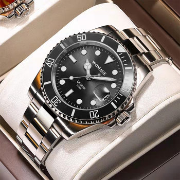 Womage Water Ghost Quartz Watch Men's Watch Luminous Waterproof Dial Sports Cross-Border Foreign Trade Aliexpress Temu