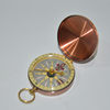G54 Vintage Compass Bronze Flip Cover Gift Portable Pocket Watch Style Compass Metal Copper Case