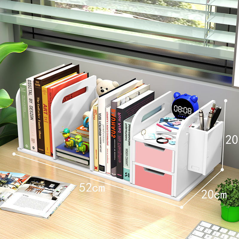 书架书立桌面多层简易学生儿童文件资料整理架办公桌上收纳置物架