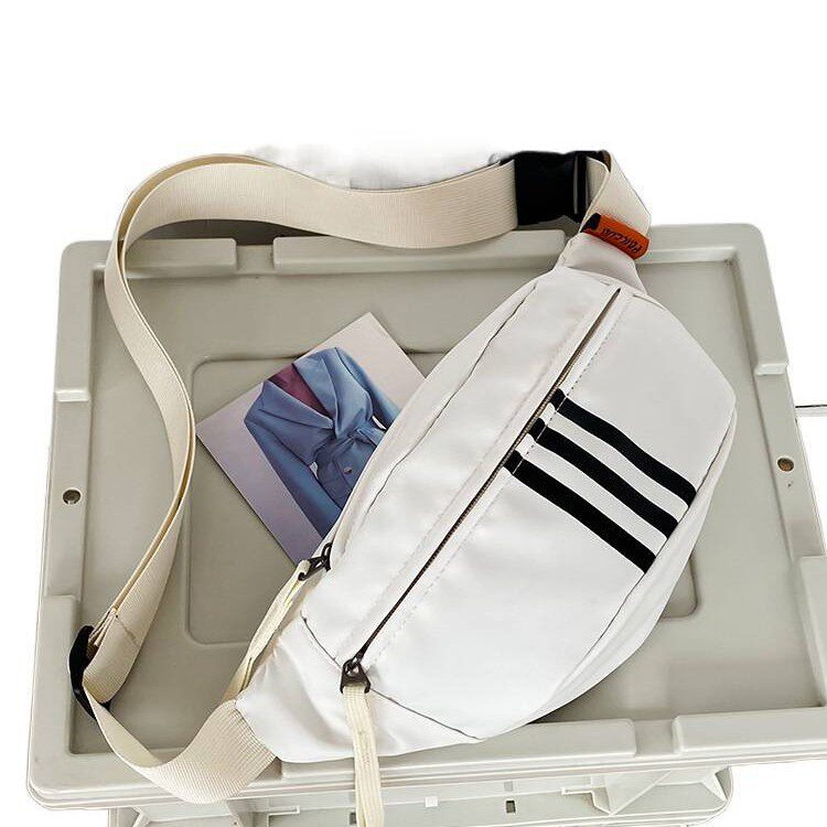 Ins Casual Chest Bag Men's Crossbody Bag Girls Sports Versatile Shoulder Small Backpack Lightweight Mobile Phone Waist Bag Portable