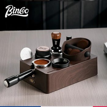 Bincoo Tamper Base Espresso Machine Tamper Powder Distributor Knock Box Storage Tool Universal for Cafes