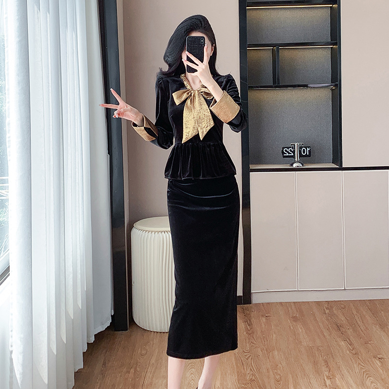 (Mới) Mã B3353 Giá 920K: Đồ Bộ Nữ Guryt Thắt Nơ Bướm Cả Bộ 2 Món Hàng Mùa Xuân Thu Đông Thời Trang Nữ Chất Liệu G03 Sản Phẩm Mới, (Miễn Phí Vận Chuyển Toàn Quốc).