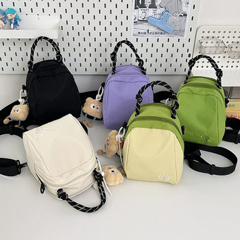 New Small Egg Chestnut Bag Mobile Phone Cross-Body Women's Mini Shoulder Bag Color Matching Shell Style Multi-Compartment Backpack