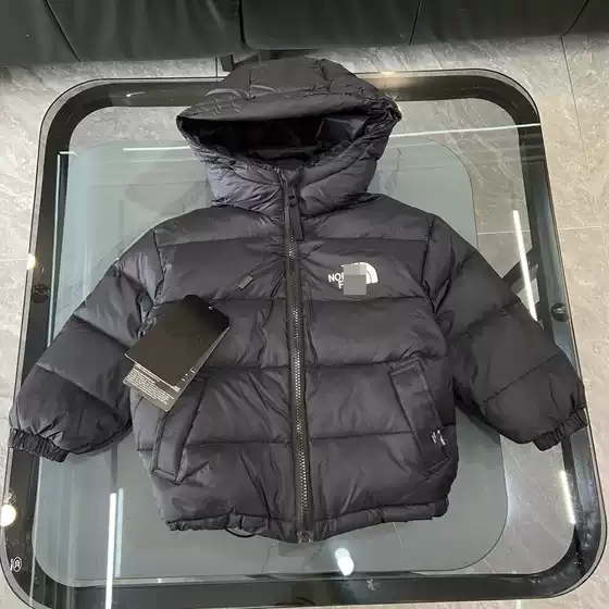 2024 New Children's down Jacket Trendy Boys' Short Winter Thick Warm Coat for Older Children Girls with Hood